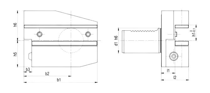 Specifica del supporto radiale forma B8 invertito sinistro, lungo