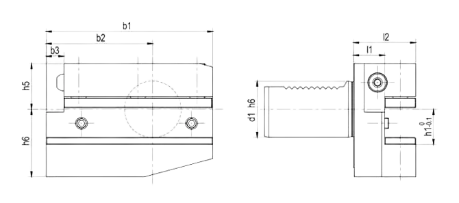 Specifica del supporto radiale forma B6 sinistra, lunga