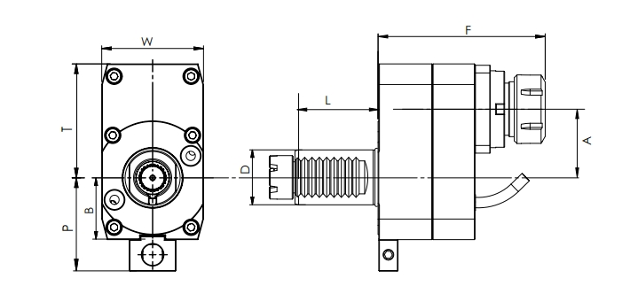 Specifica della testa assiale VDI, OFFSET, HAAS a gradini