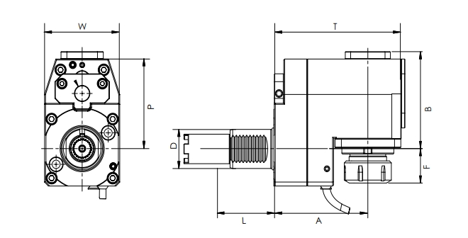 Specifica della testa di trasmissione radiale VDI, OFFSET, HAAS a gradini