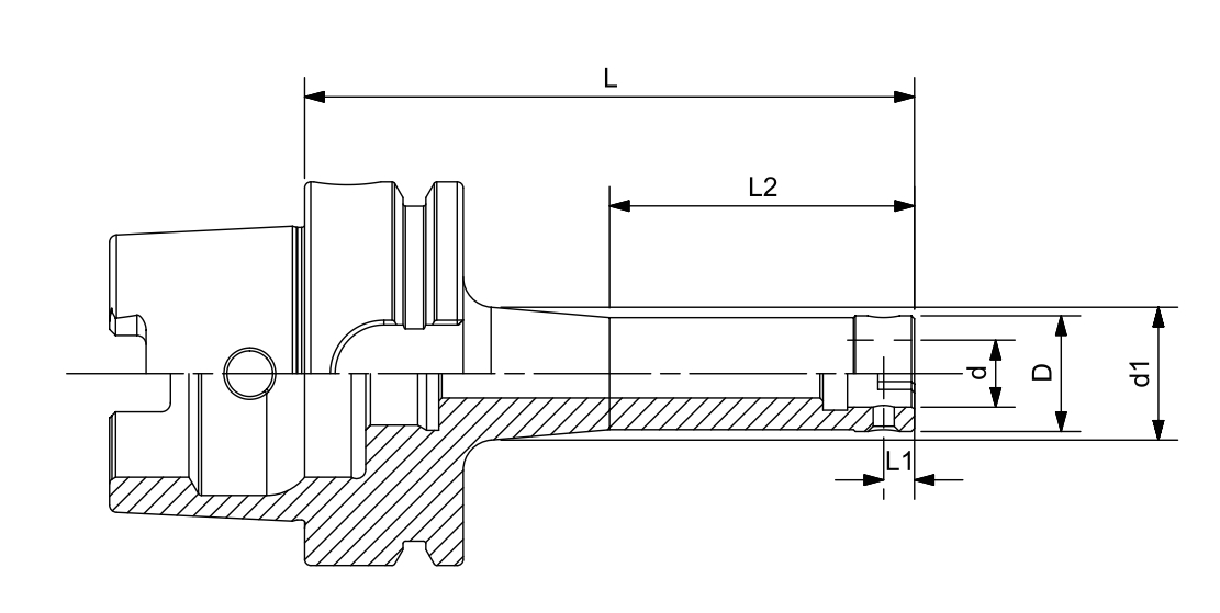 Specifica del portautensili per alesatura DIN 69893 HSK-A