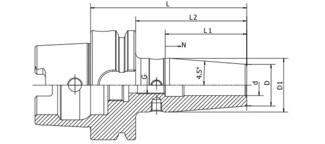 SPECIFICHE DEL MANDRINO A MONTAGGIO TERMICO HSK-A 4,5°