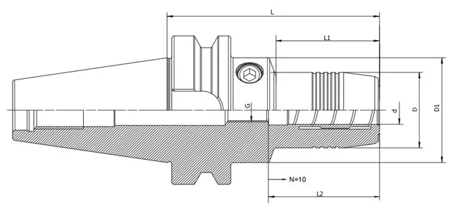 SPECIFICHE DEL MANDRINO IDRAULICO BT STANDARD