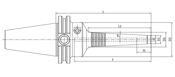 SPECIFICHE DEL MANDRINO IDRAULICO CAT, Slim