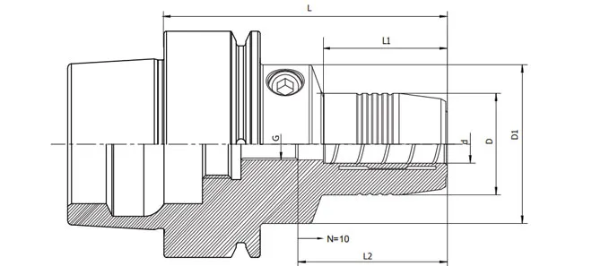 SPECIFICHE DELLO STANDARD DEL MANDRINO IDRAULICO HSK-F