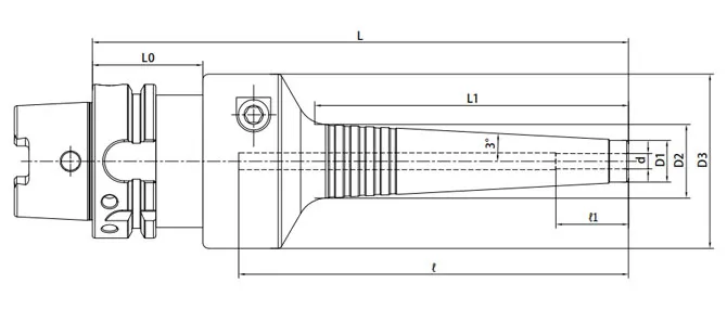 SPECIFICHE DEL MANDRINO IDRAULICO HSK, SLIM
