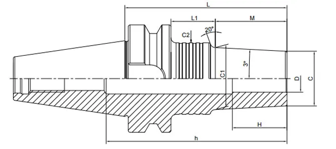 SPECIFICHE DEL MANDRINO RISTAMPANTE BT 3° REFRIGERANTE REGOLARE