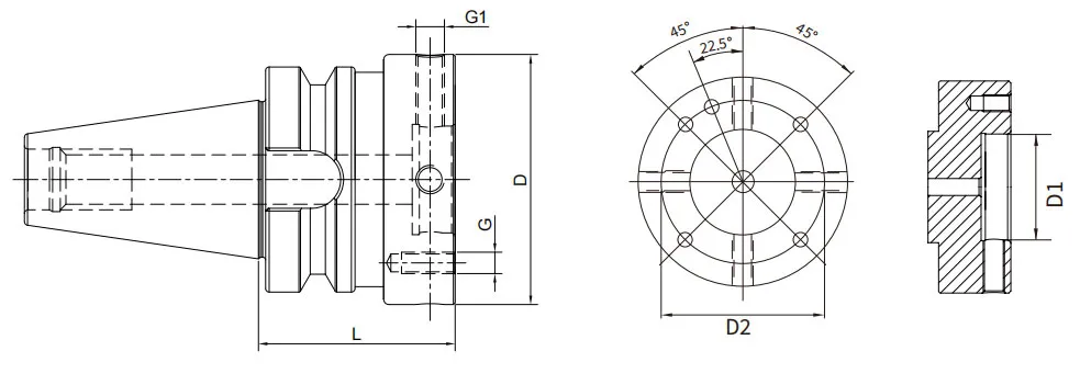 SPECIFICHE DELL'ADATTATORE A FLANGIA REGOLABILE CON OTTIME CONDIZIONI BBT