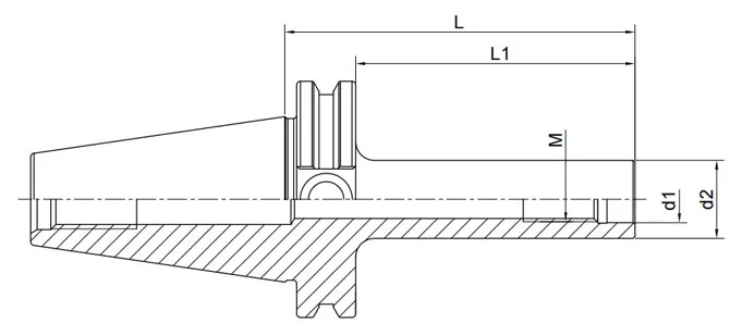 SPECIFICHE DEL PORTA FRESE A VITE ANSI B5.50, DRITTO