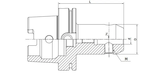 SPECIFICHE DEL PORTA FRESE DIN 69893 CON INTAGLIO A FISCHIO