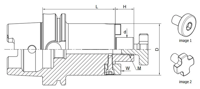 SPECIFICHE DEL PORTA FRESA FRONTALE DIN 69893