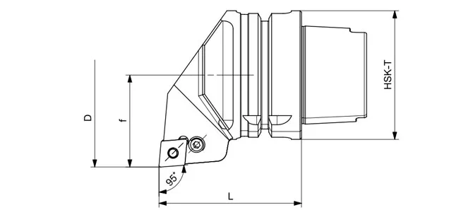 SPECIFICHE DELL'UTENSILE DI TORNITURA HSK-T PCLNR | PCLNL 95°/80°