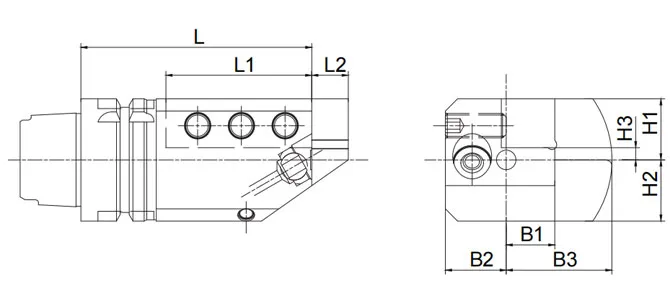 SPECIFICHE DEGLI UTENSILI DI TORNITURA HSK･T SBV PER TAGLIO ESTERNO E TAGLIO