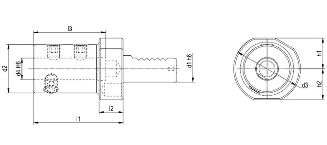 SPECIFICHE DEL PORTA-PUNTA PER PUNTA CON INSERTO INDICIZZABILE FORMA E1