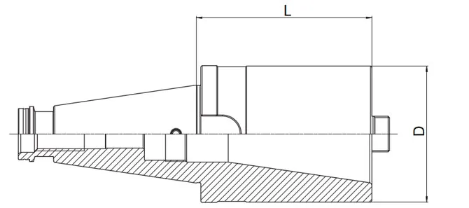 SPECIFICHE DEL MANICOTTO ADATTATORE PORTAUTENSILI DIN2080