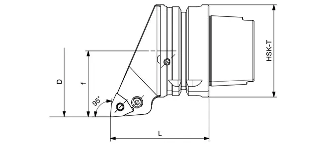 SPECIFICHE DELL'UTENSILE DI TORNITURA HSK-T PWLNR | PWLNL 95°/80°