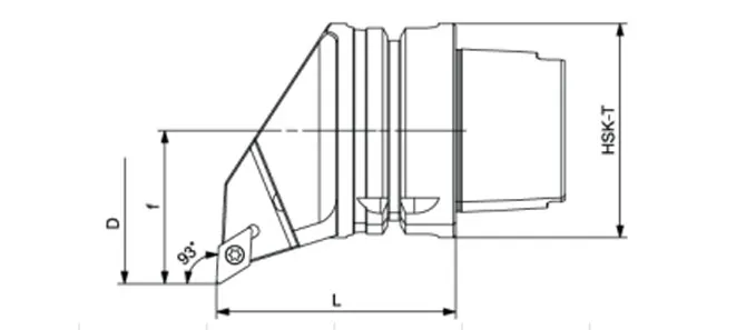 SPECIFICHE DELL'UTENSILE DI TORNITURA HSK-T SDUCR | SDUCL 93°/55°