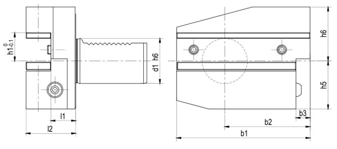 SPECIFICA DEL PORTA-RADALI FORMA B7 INVERTITO A DESTRA, LUNGO