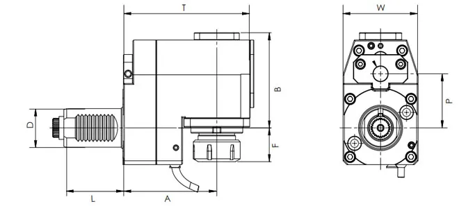 SPECIFICHE DELLA TESTA RADIALE VDI, OFFSET, DIN 5482