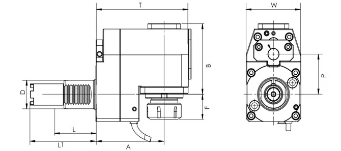 SPECIFICHE DELLA TESTA A AZIONAMENTO RADIALE VDI, OFFSET, A GRADINI HAAS